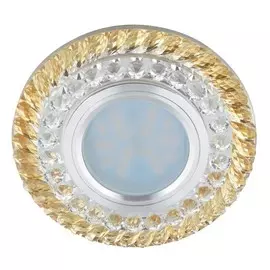 Встраиваемый светильник с подсветкой Fametto Luciole DLS-L132 GU5.3 Chrome/Gold UL-00002718