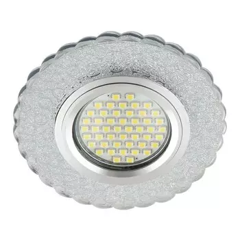 Встраиваемый светильник с LED подсветкой Fametto Luciole DLS-L140 Gu5.3 Glassy/Clear (UL-00003874)