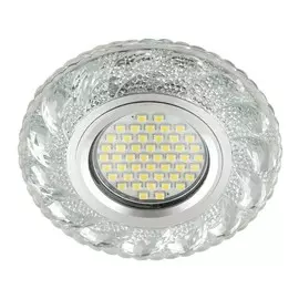 Встраиваемый светильник с LED подсветкой Fametto Luciole DLS-L147 Gu5.3 Glassy/Clear (UL-00003896)