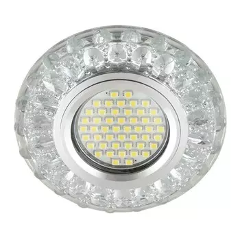Встраиваемый светильник с LED подсветкой Fametto Luciole DLS-L151 Gu5.3 Glassy/Clear (UL-00003908)