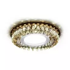 Встраиваемый светильник со светодиодной подсветкой Crystal LED Ambrella light S220 BK