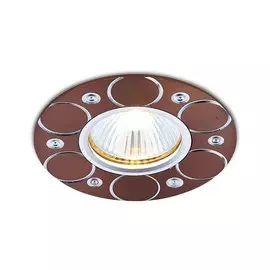 Встраиваемый точечный светильник Ambrella light Cristal spot A808 AL/BR