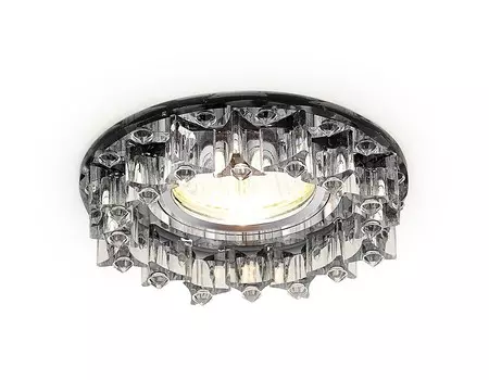 Встраиваемый точечный светильник Ambrella light Glass K370 BK