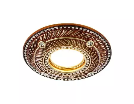 Встраиваемый точечный светильник MR16 Ambrella light Organic spot D4468 BR