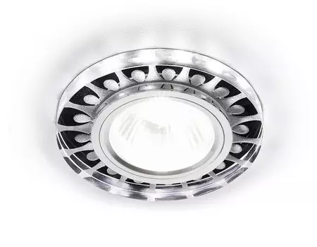 Встраиваемый точечный светильник MR16 со светодиодной подсветкой Ambrella light Compo spot S219 WH/CH/WH