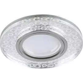 Светильник встраиваемый с LED подсветкой Feron CD961 потолочный MR16 G5.3 прозрачный, хром 32994
