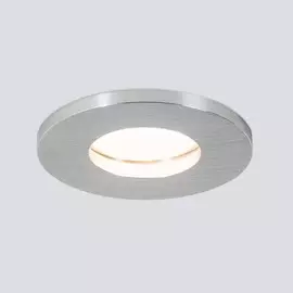 Встраиваемый влагозащищенный светильник Elektrostandard 125 MR16 серебро (a053359)