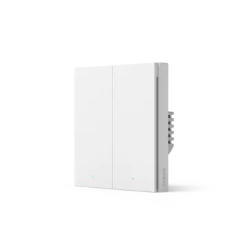 Выключатель двухклавишный Aqara Smart wall switch H1 (no neutral, double rocker) WS-EUK02 (Aqara WS-EUK02)