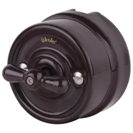 Выключатель на 4 положения двухклавишный (коричневый) Werkel Ретро W5620014