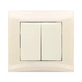 Выключатель двухклавишный Volsten Magenta V01-12-V21-S