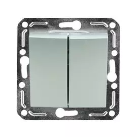 Выключатель двухклавишный Volsten Magenta V01-15-V21-M