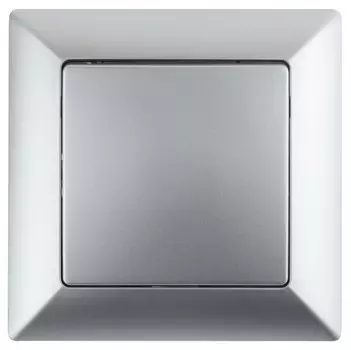 Выключатель одноклавишный (алюминий) Solo Intro 4-101-03 (Б0043265)