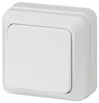 Выключатель одноклавишный (белый) Quadro Intro 2-101-01 (Б0027631)