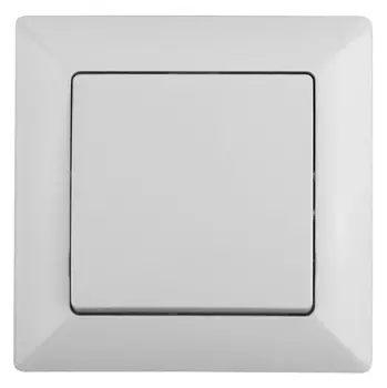 Выключатель одноклавишный (белый) Solo Intro 4-101-01 (Б0043263)