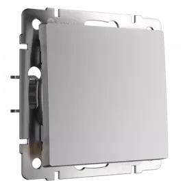 Выключатель одноклавишный (серебряный) Werkel W1110006