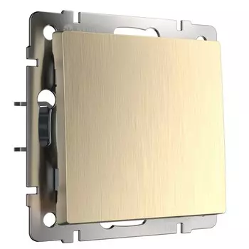 Выключатель одноклавишный (шампань рифленый) Werkel W1110010