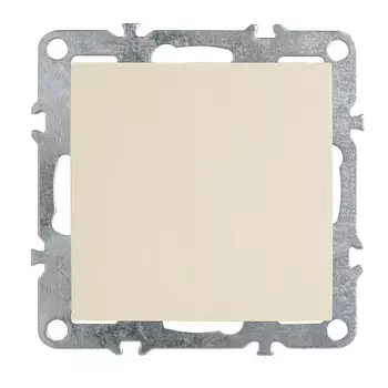 Выключатель одноклавишный (слоновая кость) Эрна Stekker PSW10-9103-02 39322