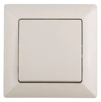 Выключатель одноклавишный (слоновая кость) Solo Intro 4-101-02 (Б0043264)