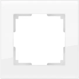 Рамка на 1 пост (белый,стекло) Werkel W0011101