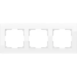 Рамка на 3 поста (белый,стекло) Werkel W0031101