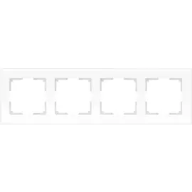 Рамка на 4 поста (белый матовый) Werkel W0041105
