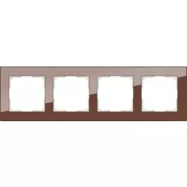 Рамка на 4 поста (мокко) Werkel W0041118