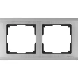 Рамка на 2 поста (глянцевый никель) Werkel W0021602