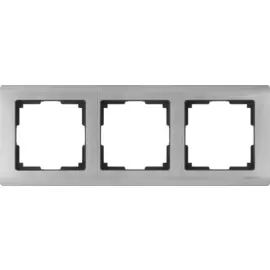Рамка на 3 поста (глянцевый никель) Werkel W0031602