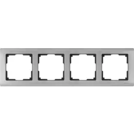 Рамка на 4 поста (глянцевый никель) Werkel W0041602