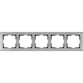 Рамка на 5 постов (глянцевый никель) Werkel W0051602