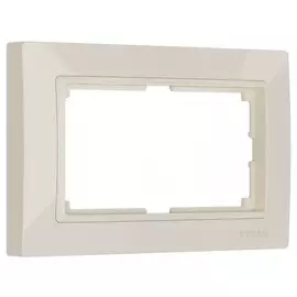 Рамка для двойной розетки (слоновая кость, basic) Werkel W0082003