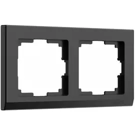 Рамка на 2 поста (черный) Werkel W0021808