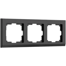 Рамка на 3 поста (черный) Werkel W0031808