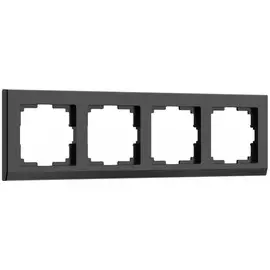 Рамка на 4 поста (черный) Werkel W0041808