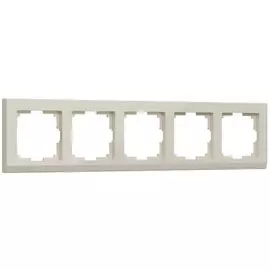 Рамка на 5 постов (слоновая кость) Werkel Stark WL04-Frame-05-ivory (a030810)