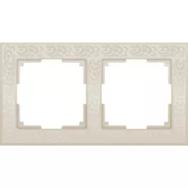 Рамка на 2 поста (слоновая кость) Werkel Flock WL05-Frame-02-ivory (a028983)