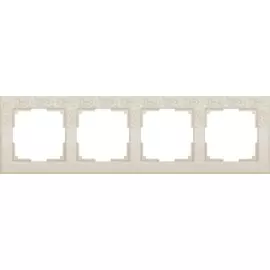 Рамка на 4 поста (слоновая кость) Werkel Flock WL05-Frame-04-ivory (a028985)