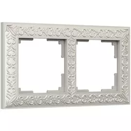 Рамка на 2 поста (жемчужный) Werkel WL07-Frame-02 (a031783)