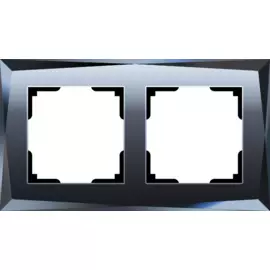 Рамка на 2 поста (черный) Werkel W0021208