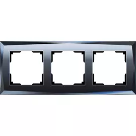 Рамка на 3 поста (черный) Werkel W0031208