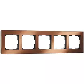 Рамка на 5 постов (коричневый алюминий) Werkel WL11-Frame-05 (a033743)