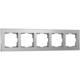 Рамка на 5 постов (алюминий) Werkel W0051706
