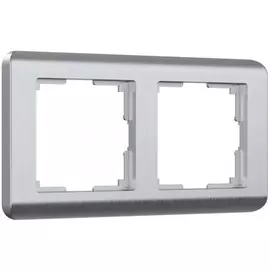 Рамка на 2 поста (серебряный) Werkel W0022106