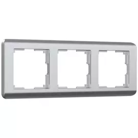Рамка на 3 поста (серебряный) Werkel W0032106