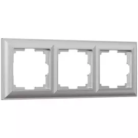 Рамка на 3 поста (серебряный) Werkel W0032206