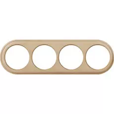 WL15-frame-04 / Рамка на 4 поста (светлый бук) Werkel Legend