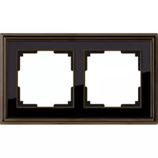 Рамка на 2 поста (бронза/черный) Werkel WL17-Frame-02 (a037688)
