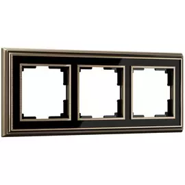 Рамка на 3 поста (бронза/черный) Werkel WL17-Frame-03 (a037689)