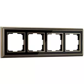 Рамка на 4 поста (бронза/черный) Werkel WL17-Frame-04 (a037690)