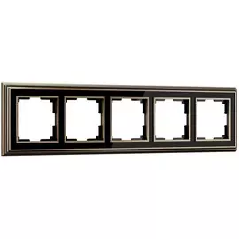 Рамка на 5 постов (бронза/черный) Werkel WL17-Frame-05 (a037691)